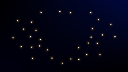 Wall Mural - constellation map. astronomical print. blue galaxy pattern. beautiful cosmic sky with many stars. ve