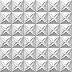 Poster - Volume realistic vector stars texture, light geometric seamless tiles pattern, design white background for you projects