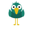 Bird Mallard Duck Cute Animal Cartoon Character For Kids