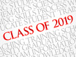 © dizain - CLASS OF 2019 word cloud collage, education concept background