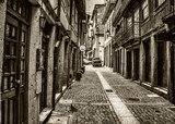 Fototapeta Uliczki - Porto Cobblestone Alley, Portugal