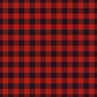 Red lumberjack pattern.