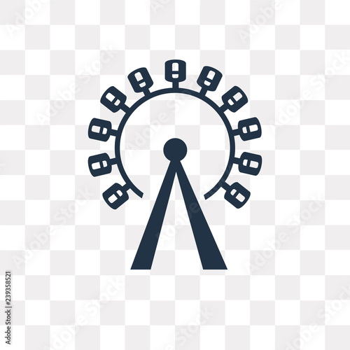 London Eye Vector Icon Isolated On Transparent Background London Eye Transparency Concept Can Be Used Web And Mobile Stock Vector Adobe Stock