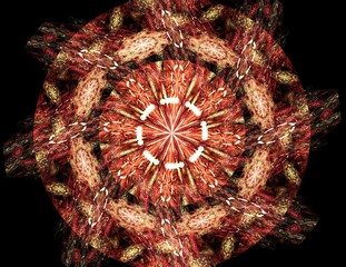 Wall Mural - abstract fractal wreckage digital artwork for creative graphic design