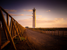 Lighthouse In The Sunset