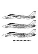 Grumman F-14 TOMCAT. Outline drawing