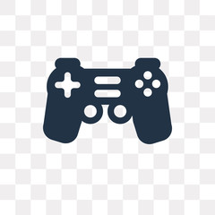 Sticker - Gamepad vector icon isolated on transparent background, Gamepad  transparency concept can be used web and mobile