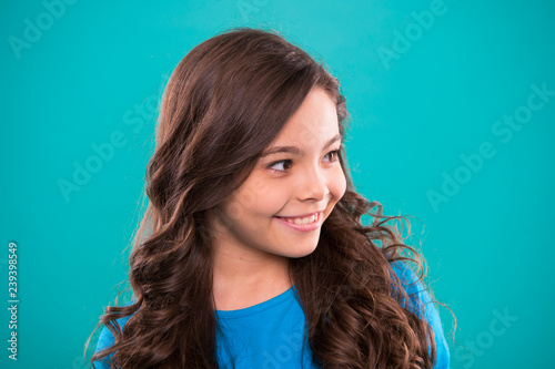 Perfect Curling Hair Kid Girl Long Healthy Shiny Hair Teaching
