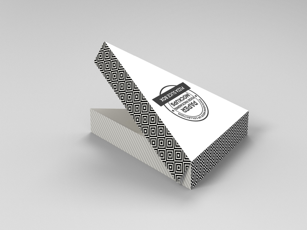 Download Triangle Pizza Slice Box Mockup Stock Template Adobe Stock