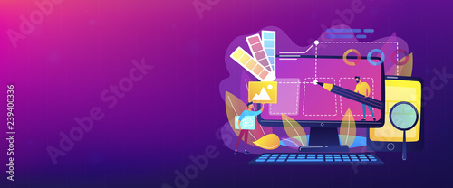 Fotomural Designers are working on the desing of web page