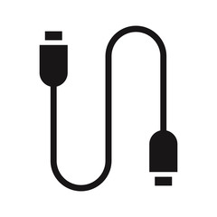 Fototapete - USB cable icon vector