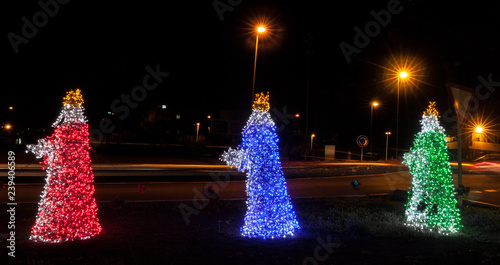 Fotografía Esculturas eléctricas de los Reyes Magos