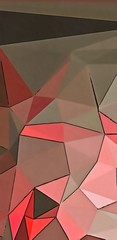 Polygonal drawing on canvas. Abstract geometric modern art. Triangles texture background.