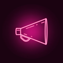 Fototapete - mechanical megaphone icon. Elements of Media in neon style icons. Simple icon for websites, web design, mobile app, info graphics