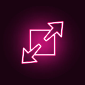 extension sign icon. Elements of web in neon style icons. Simple icon for websites, web design, mobile app, info graphics