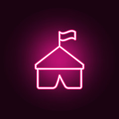 Poster - tent icon. web icons universal set for web and mobile