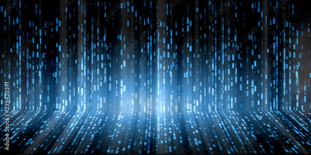 Abstract Futuristic digital binary data science technology concept. For ...