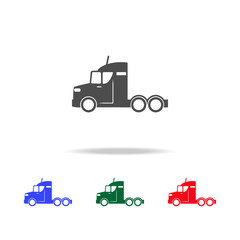 Poster - Truck without trailer  icons. Elements of transport element in multi colored icons. Premium quality graphic design icon. Simple icon for websites, web design