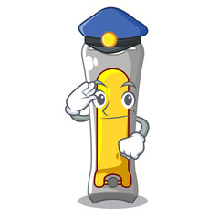 Sticker - Police nail cutter shape on a cartoon