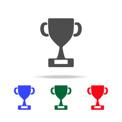 Poster - Winner trophy cup  icons. Elements of sport element in multi colored icons. Premium quality graphic design icon. Simple icon for websites, web design, mobile app, info graphics