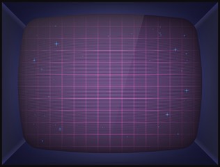 retro arcade game machine. screen background. vector illustration.