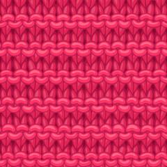 Wall Mural - Vector Garter Stitch Stripe Pattern.