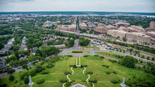 Overlook Of Old Town Alexandria Virginia King Street From The Masonic Temple