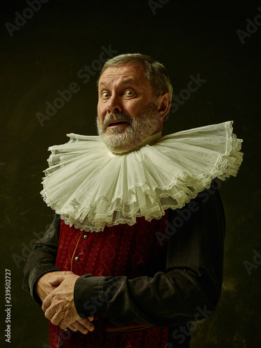 Fotomural Official portrait of historical governor from the golden age with corrugated round collar