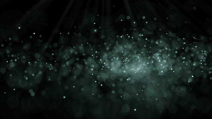 Poster - Dust particles. Abstract background of particles. 3d rendering. Dots background. Futuristic digital dots background