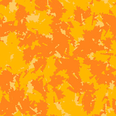Wall Mural - UFO urban camouflage of various shades of orange and yellow colors