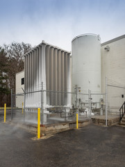 Chemical and liquid nitrogen tank