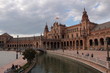Palazzo monumentale di piazza di Spagna a Siviglia.