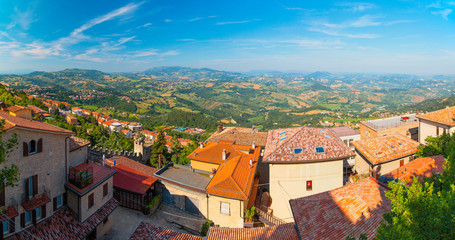 Wall Mural - San Marino cityscape