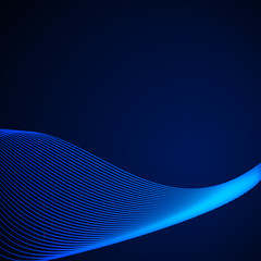 Poster - Abstract background with a colorful dynamic wave.