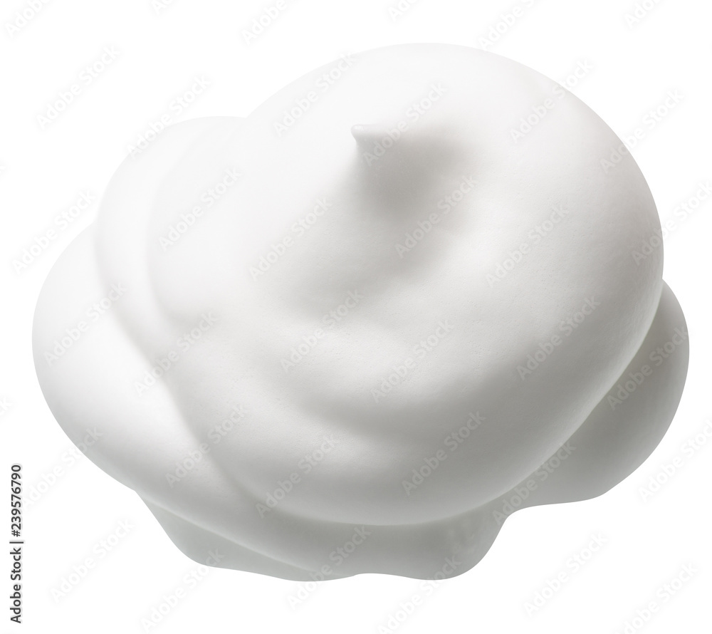 foam mousse for hair on white background isolation - obrazy, fototapety, plakaty 