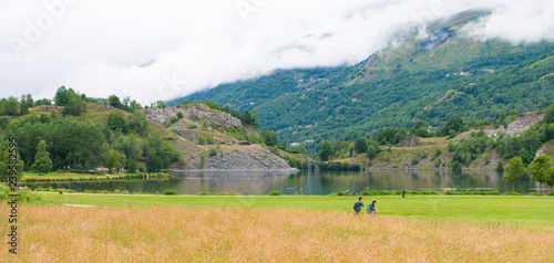 Lake in Genos (France) Poster Mural XXL