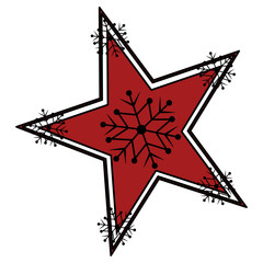 Sticker - decorative star design