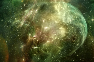 Poster - Unique Abstraction Space Background For Design As A Mystical Deep Space Artwork