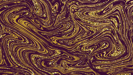 Wall Mural - Marble gold texture seamless background.Purple abstract golden luxury pattern.Violet liquid fluid marbling flow effect for cover, fabric, textile, wrapping or print. Seamless pattern, background.