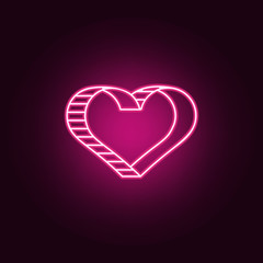 Fototapete - lovely record ribbon icon. Elements of Cinema in neon style icons. Simple icon for websites, web design, mobile app, info graphics
