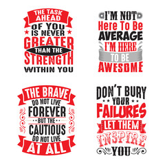 motivation quote and saying set for graphic goods. good for print
