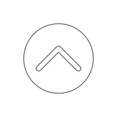 Poster - up sign in round icon. Element of web for mobile concept and web apps icon. Thin line icon for website design and development, app development