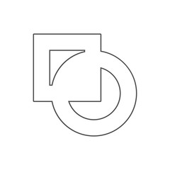 Poster - cut sign icon. Element of web for mobile concept and web apps icon. Thin line icon for website design and development, app development