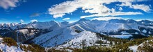 Zimowa Panorama Tatr Zachodnich, Widok Z Grzesia Na Wołowiec I Okoliczne Szczyty