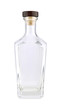 Clear Gin Bottle With White Background