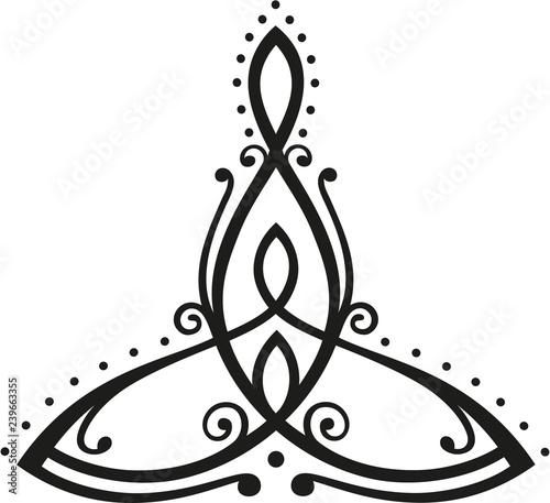 Ein Keltisches Symbol Was Fur Die Mutter Mit Zwei Kindern Steht Ein Zeichen Tiefer Verbundenheit Und Ewiger Liebe Schones Geschenk Zum Muttertag Stock Vector Adobe Stock