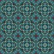 Colorful Moorish tiles. Vintage multi-color painting in Oriental style. Vector seamless pattern.