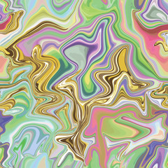 Wall Mural - marble seamless pattern in neon brightful colors.