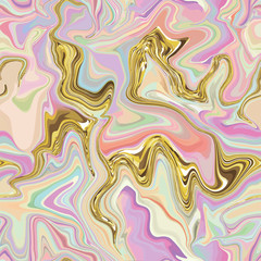 Wall Mural - marble seamless pattern in neon brightful colors.