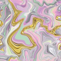 Wall Mural - marble seamless pattern in neon brightful colors.